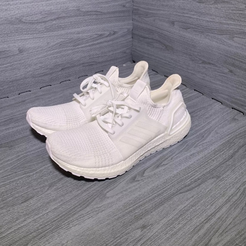 adidas Ultraboost 19 Triple White Mens Shoes